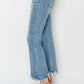 Risen - Step Hem Ankle Flare Jeans