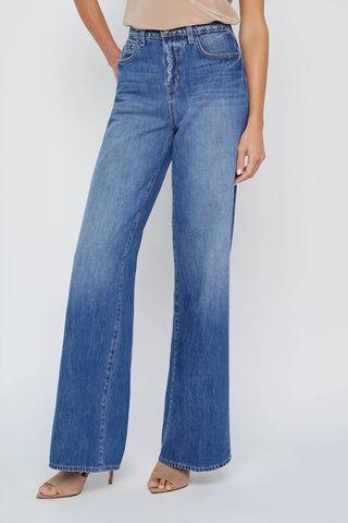 L'Agence - Calça jeans larga Alicent High Rise Sneaker
