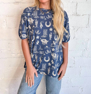 Free People - Camiseta Floral Pintada