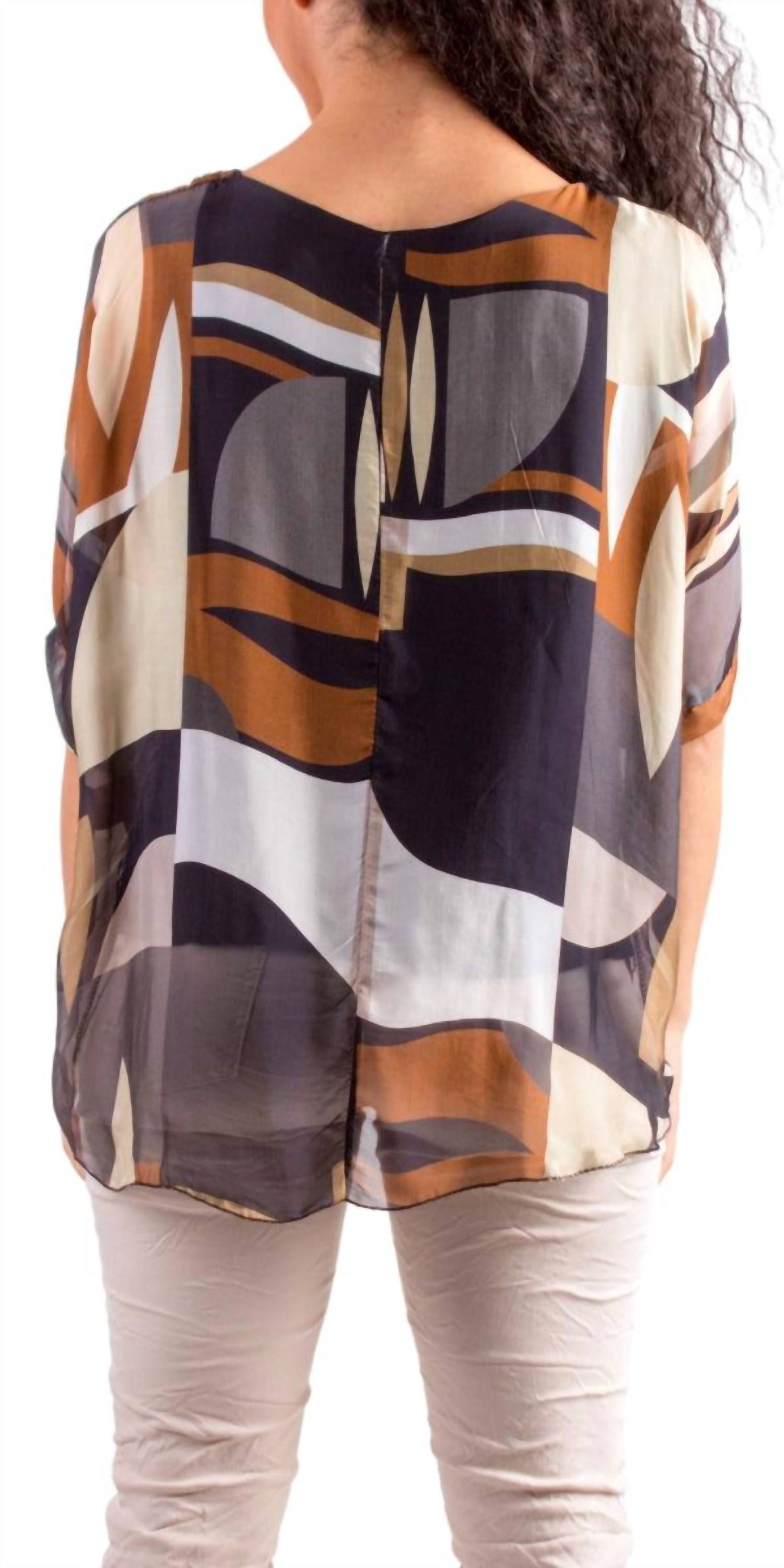 Gigi Moda - Carmelina Graphic Silk Kaftan