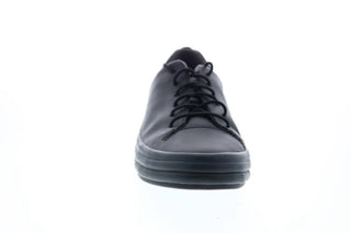 Camper - Tênis Feminino Euro de Couro Preto com Cadarço