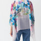 Joseph Ribkoff - Chiffon Floral Print Poncho Top
