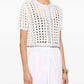 Forte Forte - Cable Lux Crochet Cropped Polo