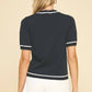 Pinch - Heidi Trimmed Knit Top
