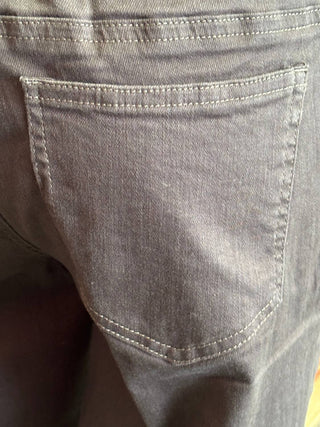 Slimsation By Multiples - Calça Jeans com Bainha Recortada Bordada