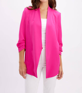 Frank Lyman - Blazer com gola xale e comprimento até o quadril