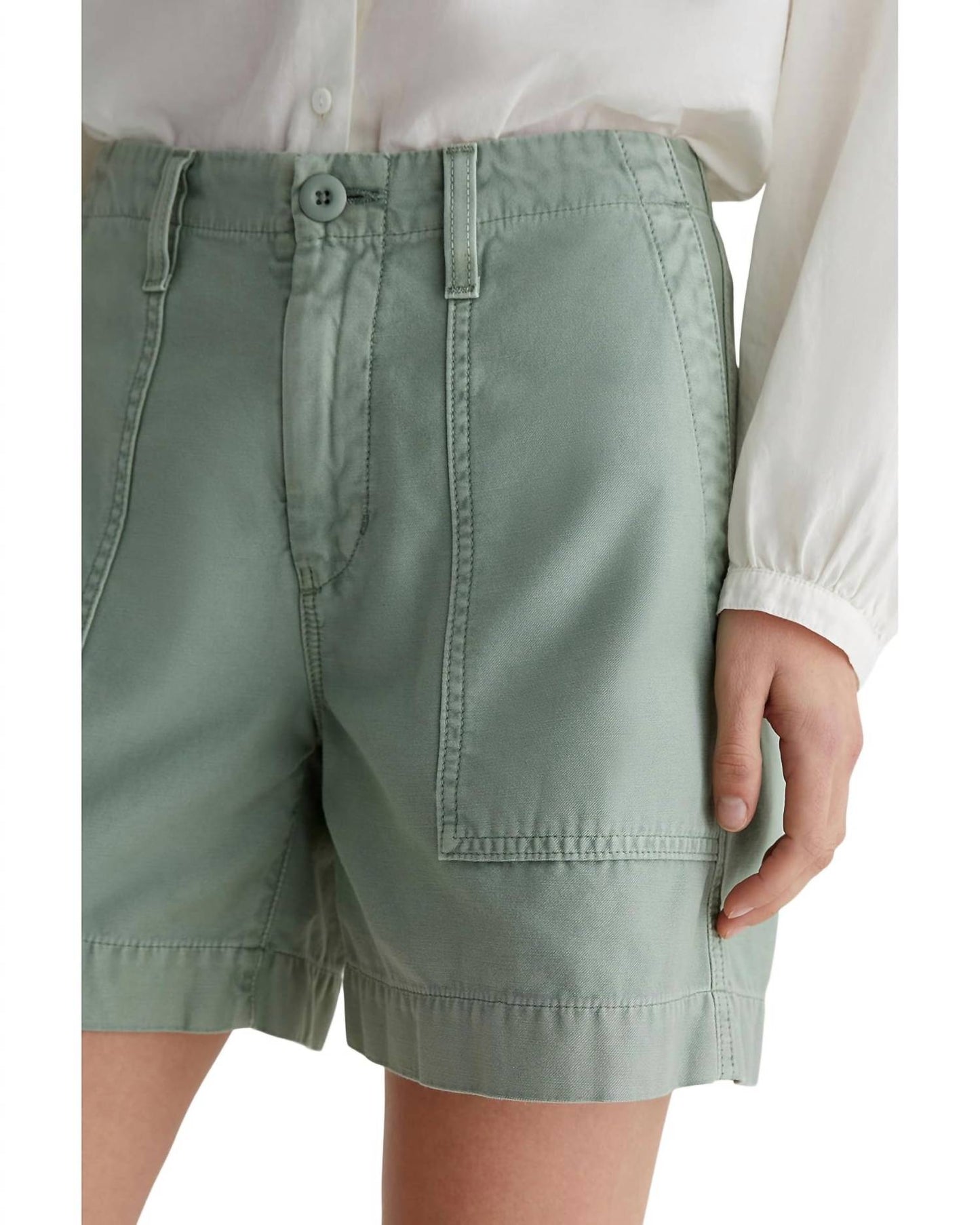 Ag Jeans - Rosa Mid Rise Utility Shorts