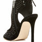 Steve Madden - Women's Suede Leather Studded Open Toe High Heel Sandals