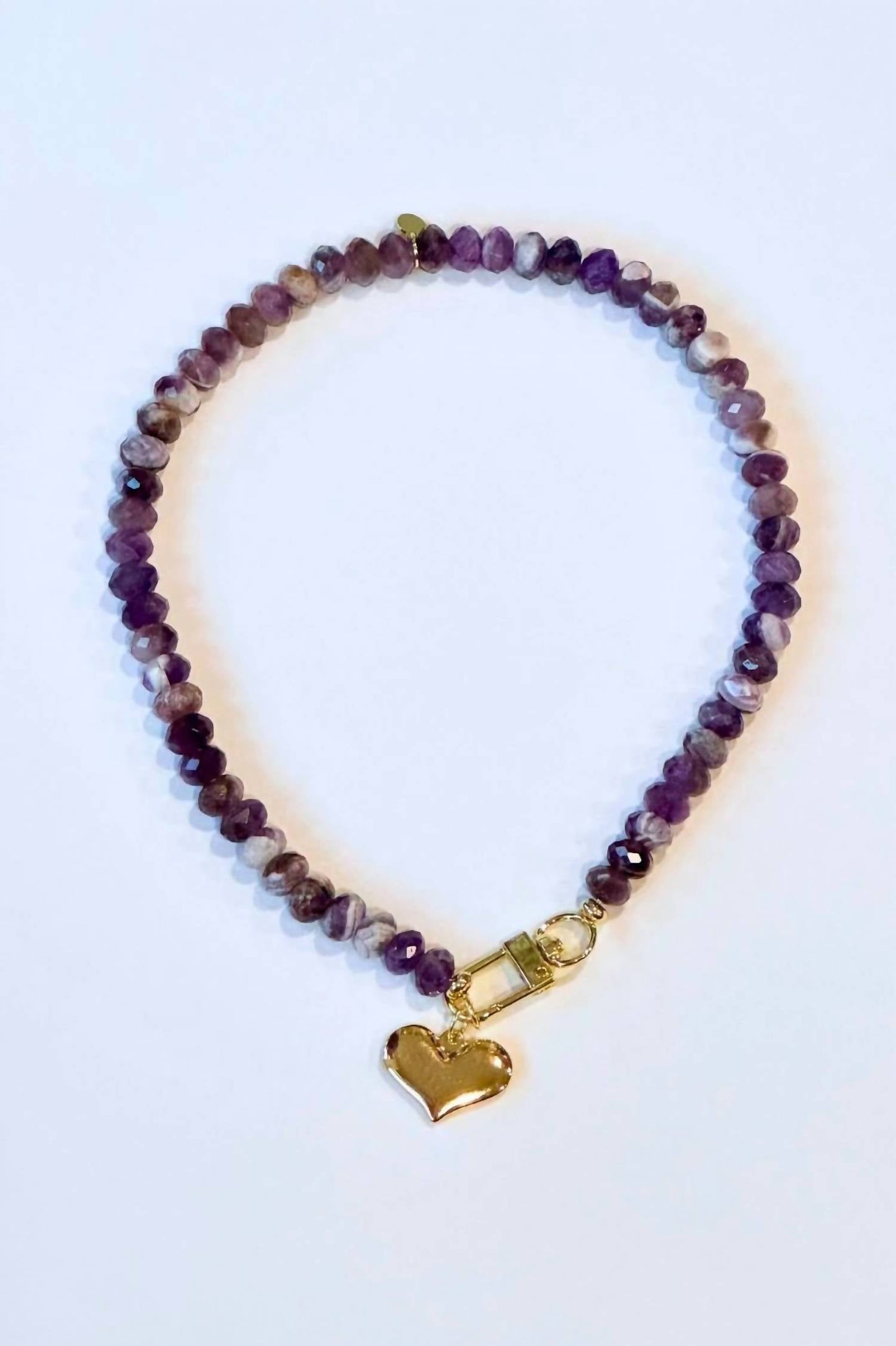 Accessory Concierge - Vino Heart Charm Collar Necklace