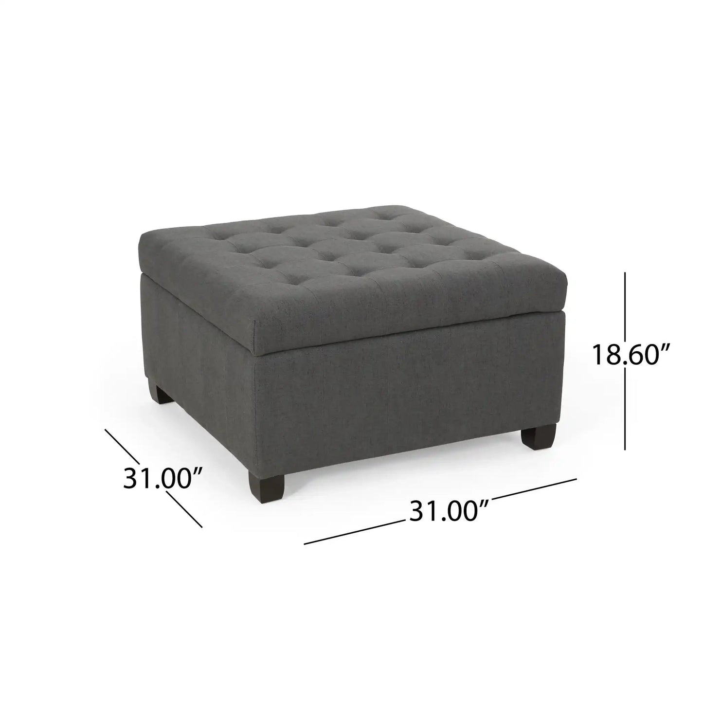 Isabella - Contemporary Ottoman With Storage