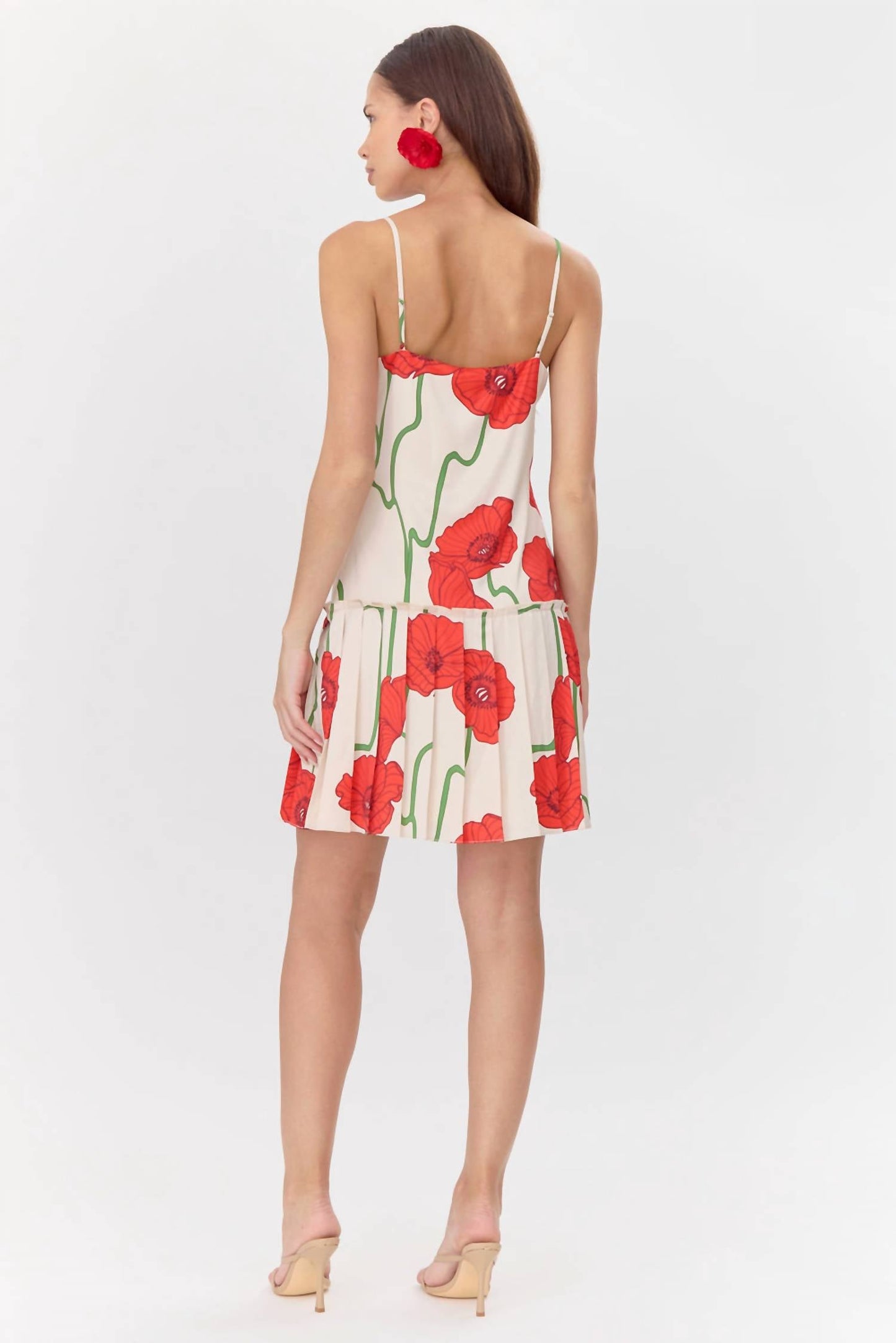 Adelyn Rae - Camila Rose Print Pleated Mini Dress