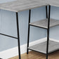 L-Shape Corner Computer Desk with Storage Shelves