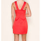 B.Right - Contrast Halter Neck Dress