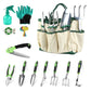 13 Piece Ergonomic Aluminum Garden Tool Set with Storage Bag