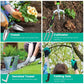 13 Piece Ergonomic Aluminum Garden Tool Set with Storage Bag