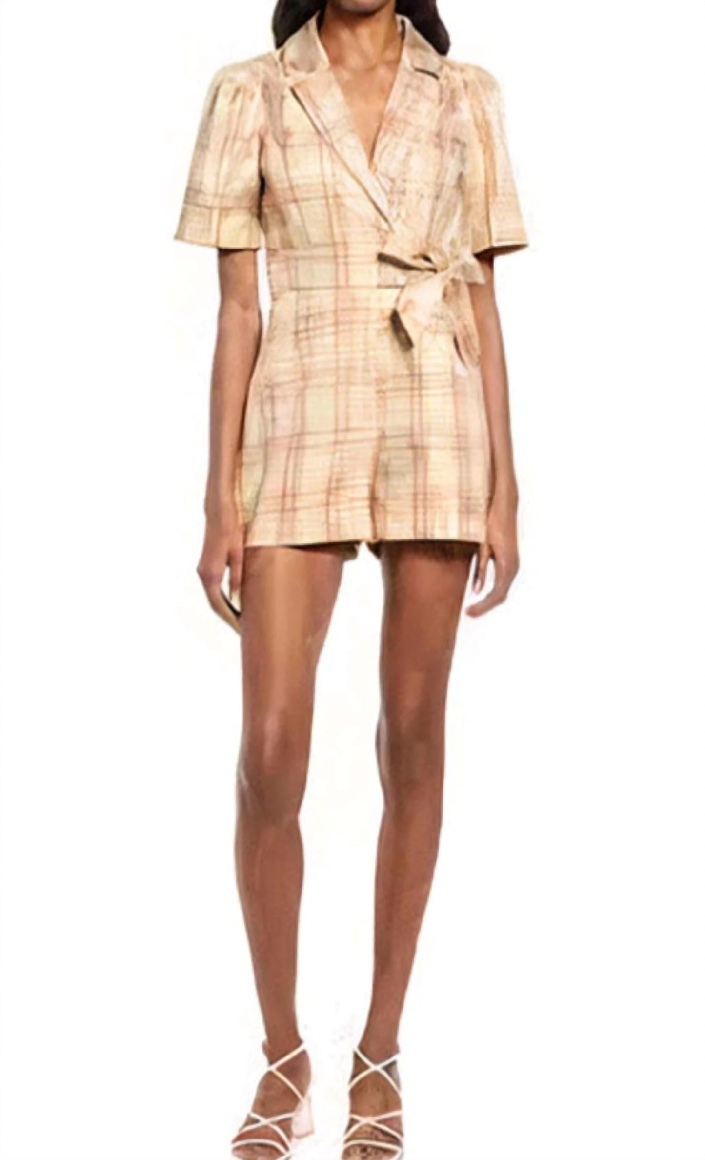 Adelyn Rae - Kerrie Plaid Romper