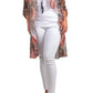 Gigi Moda - Long silk paisley print cardigan