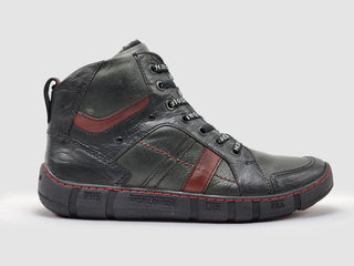 Kcr Group - Men's Comfort Thick Wool-Lined Zip-Up Leather Boots