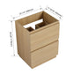Modern Freestanding Bathroom Vanity Cabinet With Double Drawer