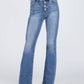 Risen - Misunderstood High-Rise Button Down Bootcut Denim Jeans