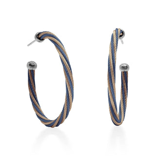 Alor - Brinco de argola torcido de 1,5"