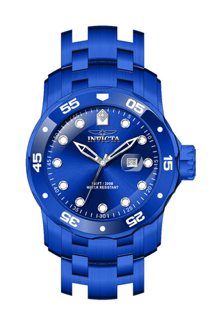 Relógio de quartzo masculino Invicta IN-40838, 48 mm, mostrador azul