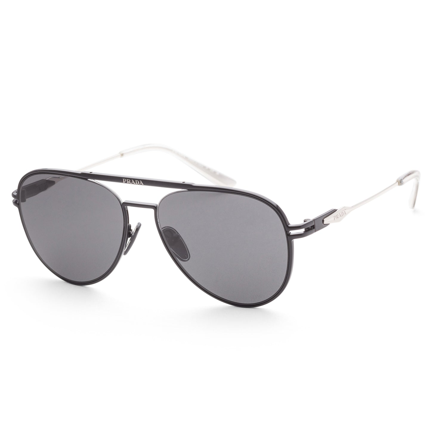 Óculos de sol Prada PR-54ZS-1BO5S0 Fashion 57 mm preto fosco masculino