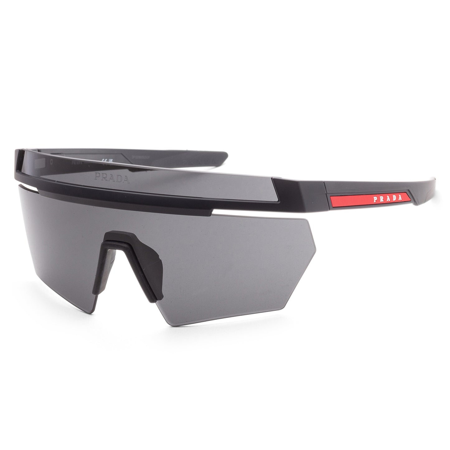 Óculos de sol Prada masculino PS-01YS-1BO06F Linea Rossa 44 mm preto fosco