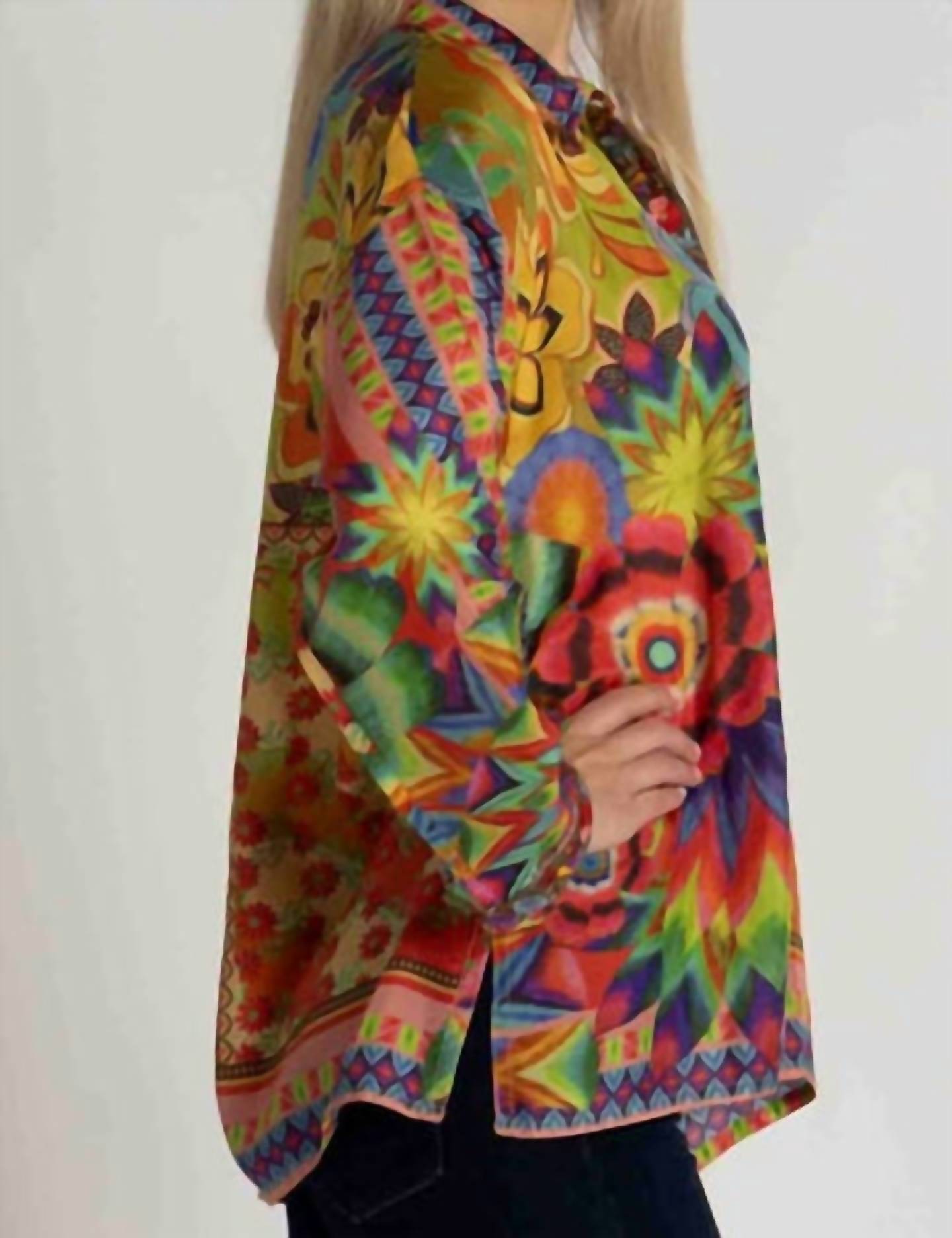 Johnny Was - Women's Slim Audrey With Trim Button Down Shirt