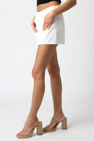 Olivaceous - Evie Mini Denim Skirt