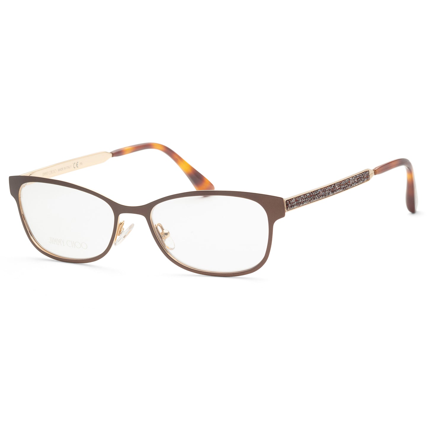 Óculos de sol Jimmy Choo JC203-04IN-52 Demo 52mm marrom fosco feminino