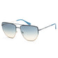 Óculos de sol femininos Michael Kors Paros MK1126-13344M 60 mm, azul-piscina, dourado, degradê