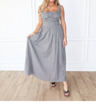 Aureum - Checkmate Corset Maxi Dress