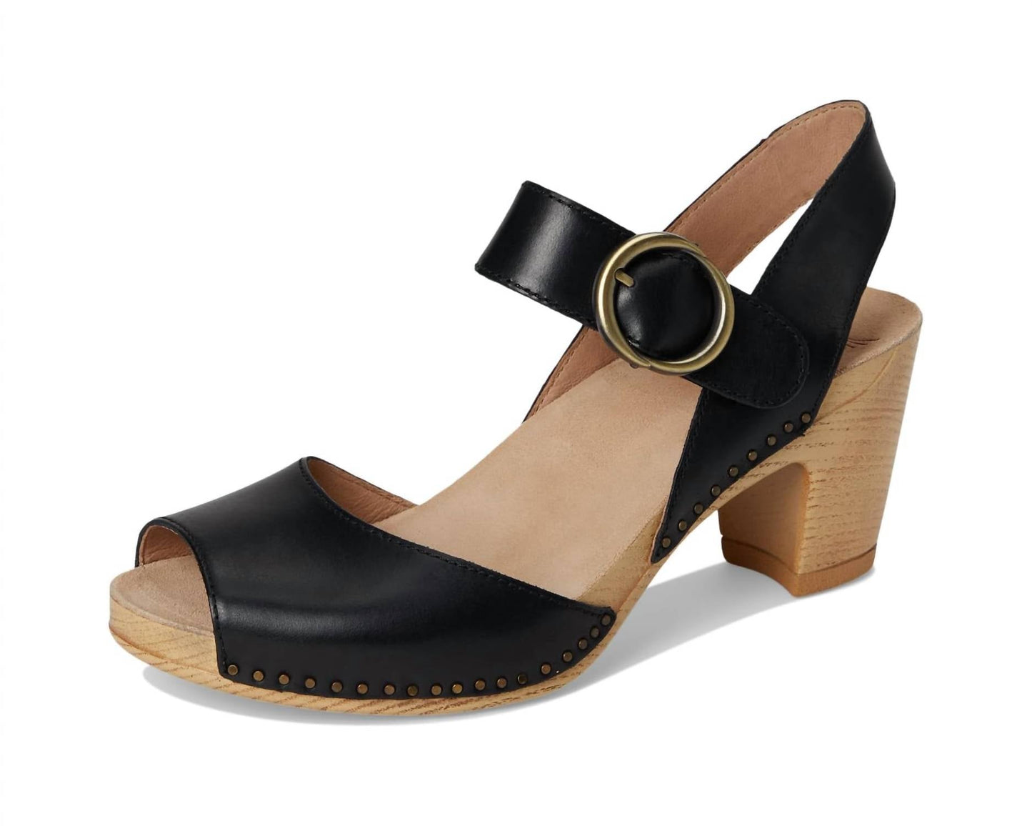 Dansko - Women's Tamra Peep-toe Heel Leather Sandal