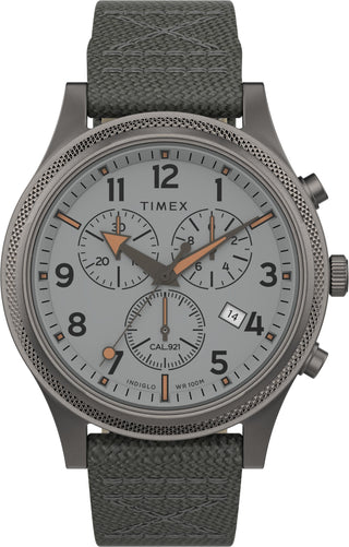 Relógio de quartzo militar masculino Timex TW2T75700 de 42 mm