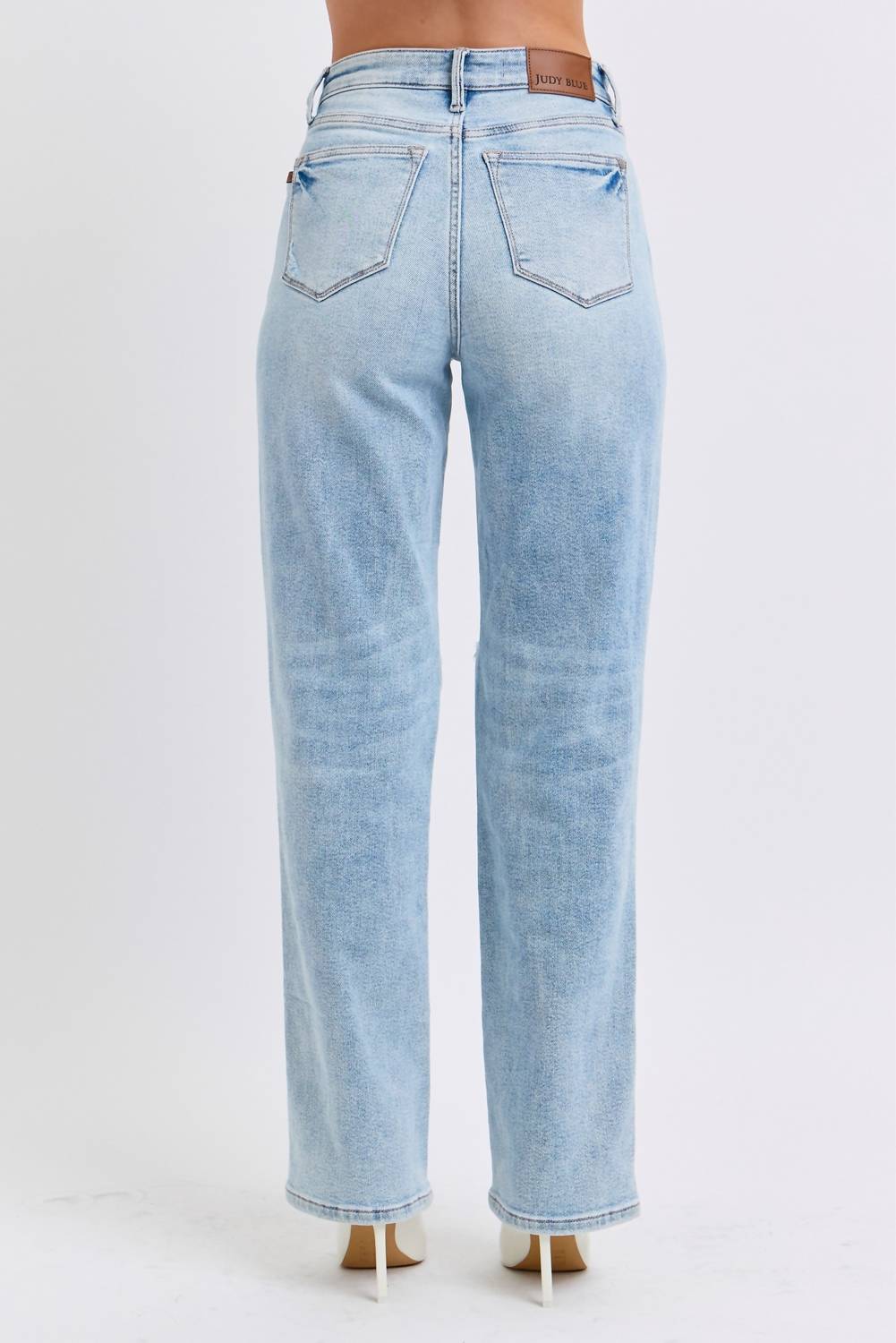 Judy Blue - High Waist Rigid Magic Destroy 90's Straight Jean