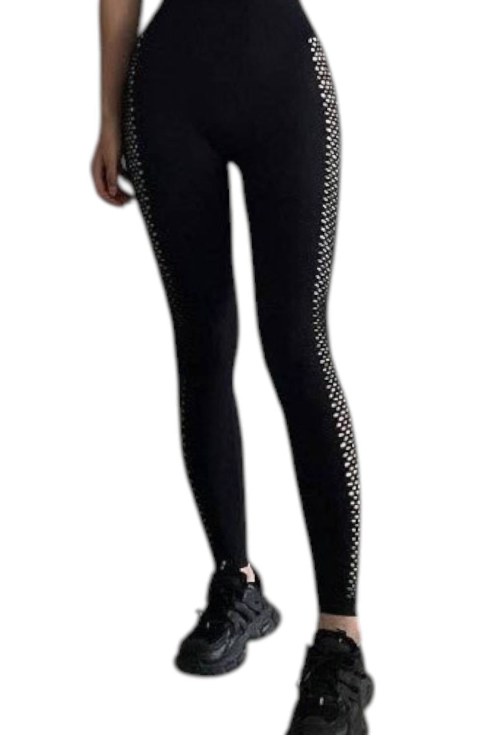 Rockstar Peach - Fishnet Leggings
