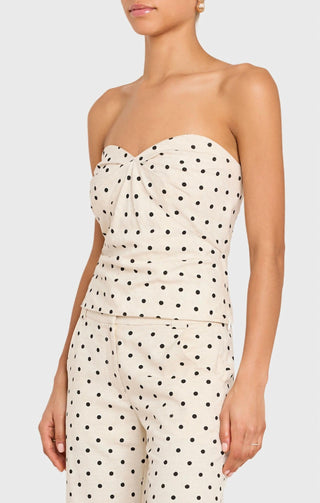 Amanda Uprichard - Blusa Soho sem alças com decote coração