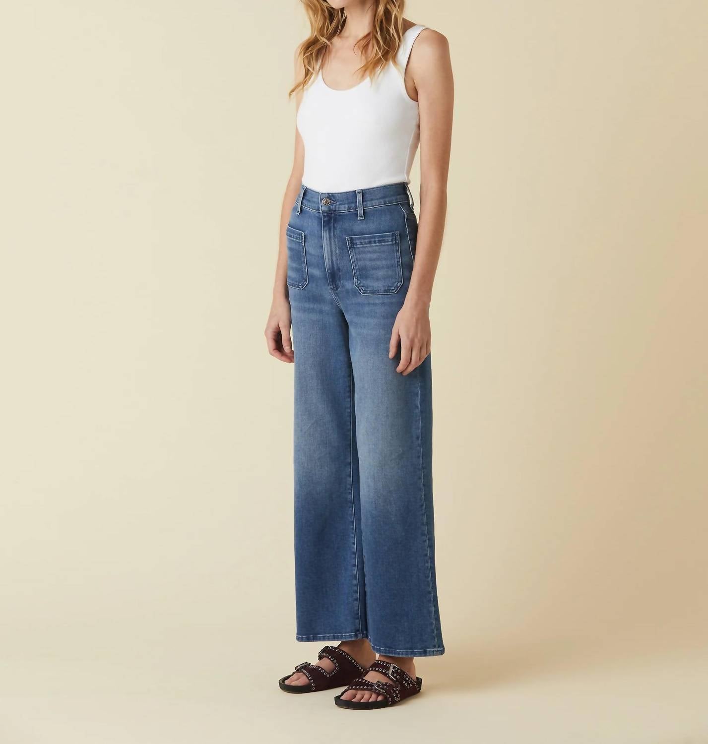 Le Jean - Virginia Wide Leg Ankle Jeans