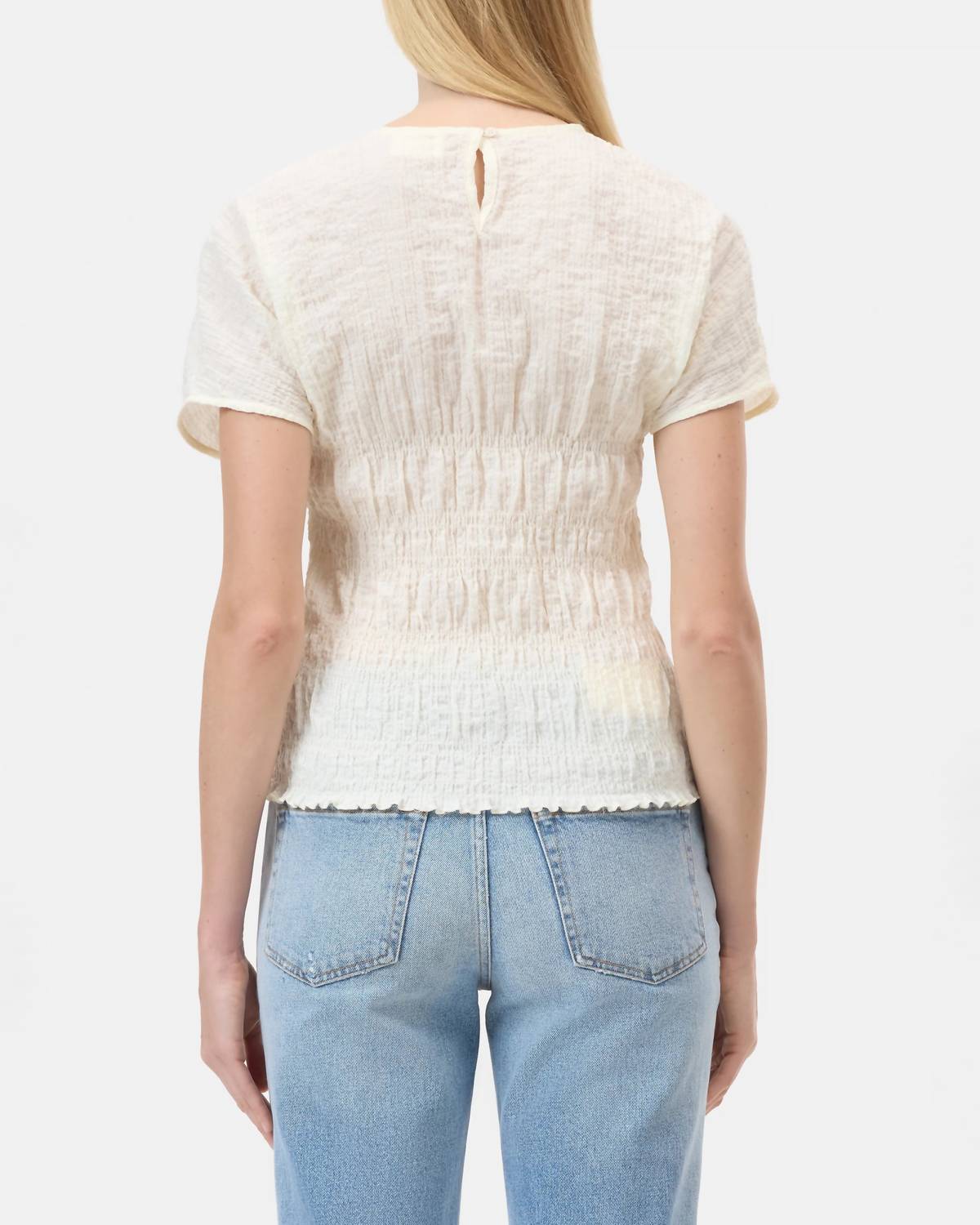 Closed - Crinkle Short Sleeve Top