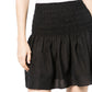 Ganni - CRINKLED GEORGETTE SMOCKED MINI SKIRT