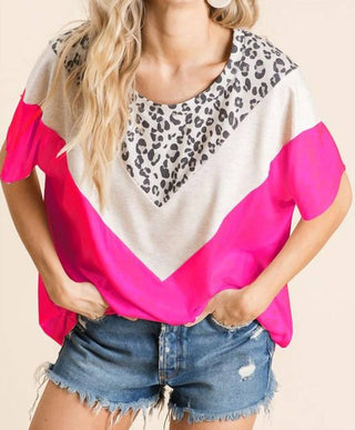 Bibi - Blusa Leopardo e Color Block