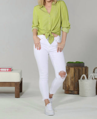 Paparazzi - Camisa Tencel com botões na frente