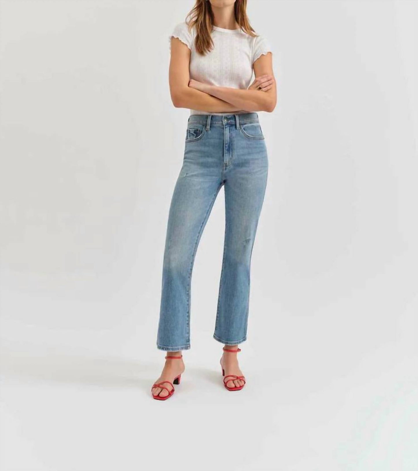 Daze - High Rise Ankle Flare Jeans