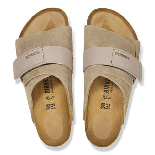 Birkenstock - Chinelo de couro camurça Kyoto Nubuck masculino