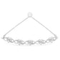 .925 Sterling Silver Miracle Set Diamond Accented Infinity Hearts 6â€-9â€ Adjustable Bolo Bracelet (H-I Color, I2-I3 Clarity)