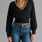 Steve Madden - Evilyn V-neck Sweater