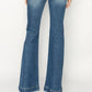 Risen - High Rise Patched Pocket Front Flare Jeans
