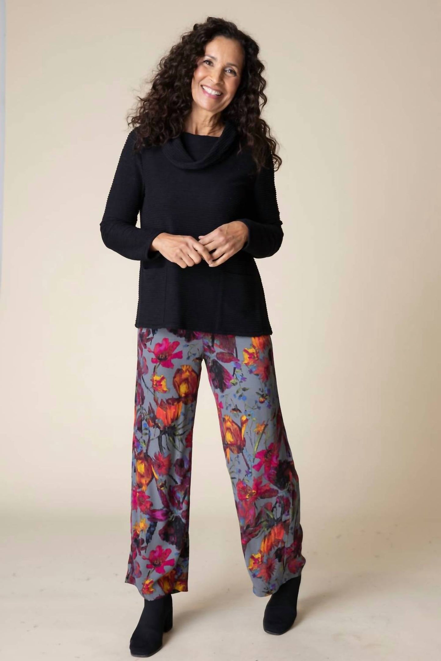 Habitat - Ripple Effect Pocket Cowl Neck Sweater