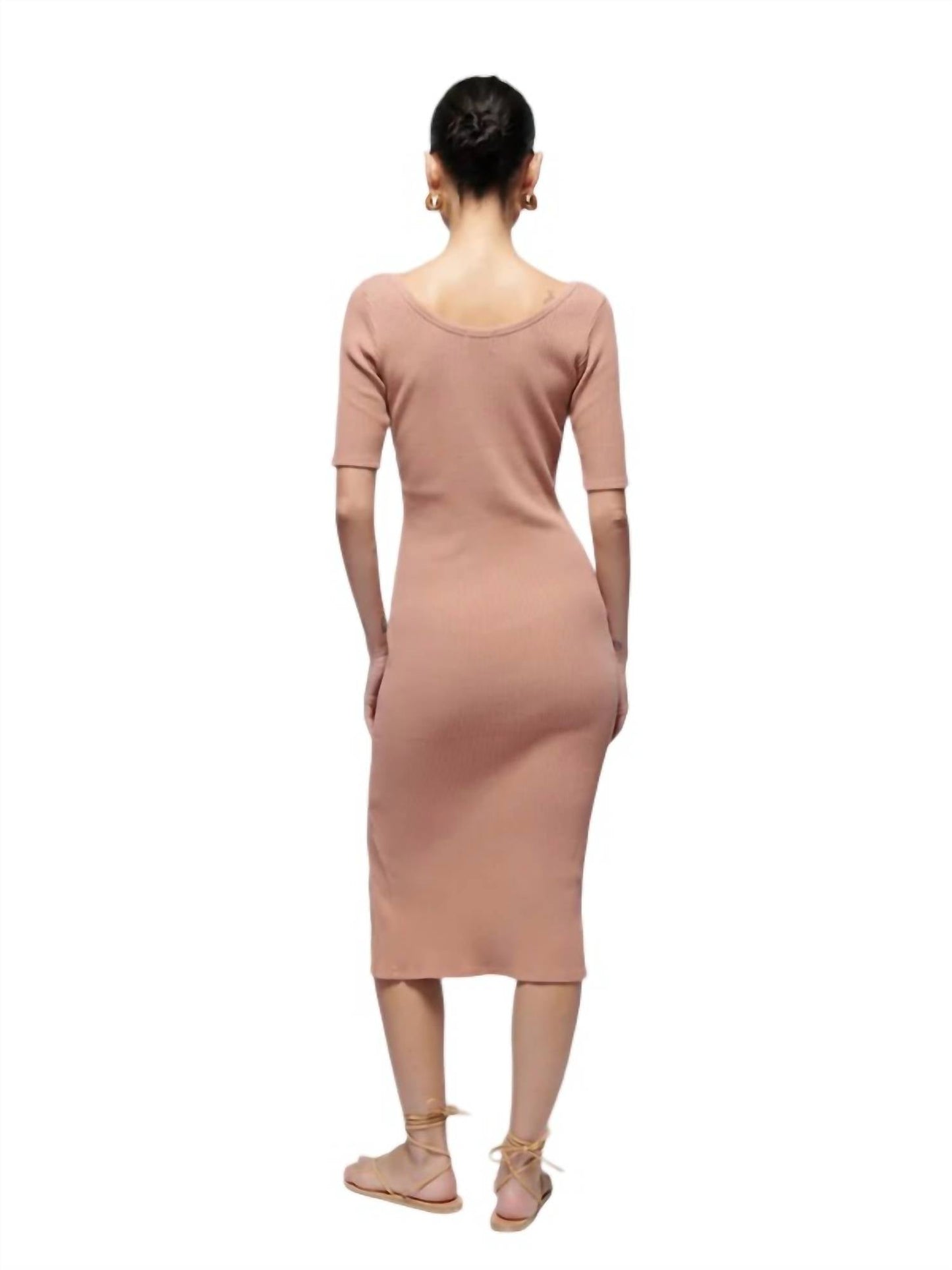 Nation Ltd - Haidee Heavy Rib Midi Dress